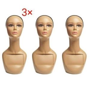Mannequin Display Dummy Head 3pcs
