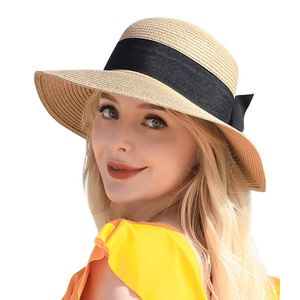 Generic Hats for Women, Wide Brim Sun Straw Hat for Women UV Sun