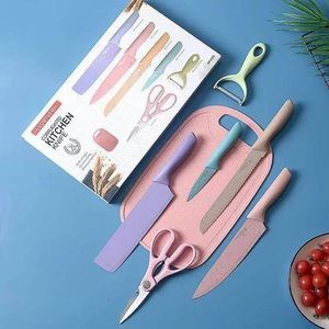 6 in 1 Multicolored Knife Set