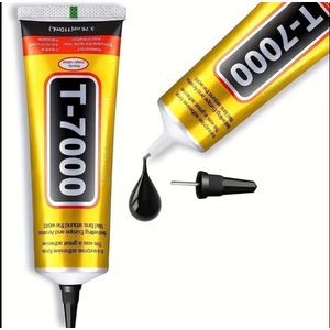 T7000 Craft Black Glue ( 50ml ), Phone Screen & Touch Pad Glue, Jewelry Glue, Used for Projects Involving Metal, Plastic, Leather, Acrylic, Crystal, Gemstones, Knitted Fabrics, And Paper in Jewelry Making. ( BLACK GLUE )
