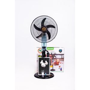 18inches  5in1 Solar Rechargeable Fan With Free Solar Panel And Bulbs (lithium Batteries Lifepo4) 5yrs Guarantee