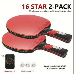 Professional Table Tennis Bat & Rackets With 3 Balls, Bag & Table Net - 16 Star Table Tennis Racket. ( Table Tennis Set )