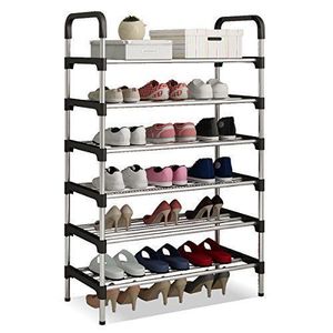 Multi-Layer Shoe Rack with Handbag Storage Size: 3 Column 7 Layer