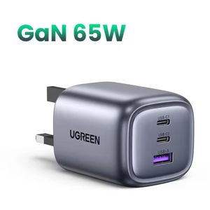 Ugreen  UK Plug GaN 65W Fast Charger QC 4.0 3.0