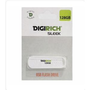 Digirich  Sleek Flash Drive 128Gb White