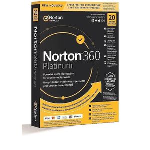 Norton 360 Platinum 20 Devices 1 Year 