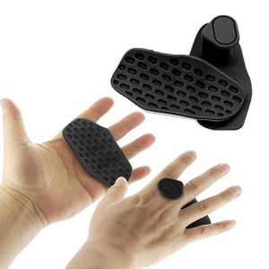 Caltucus Core Anti-Slip Workout Grips, Ergonomic Workout Gloves, Weight Lifting Grips, for Men and Women, Silicone Gym Grips Pads, Soft, Palm Protection, Suitable for Various Fitness Training (Black)