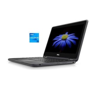 DELL Chromebook 11-INCH Laptop Education Intel Celeron 4GB RAM -32GB Storage 11.6-inch HD Webcam- Chrome OS+ Mouse& USB Light For Keyboard
