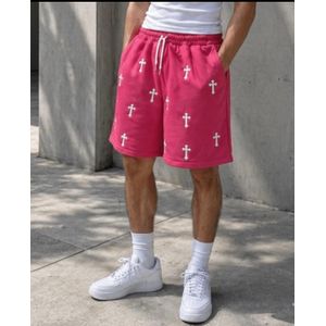  Pink unisex cross shorts 