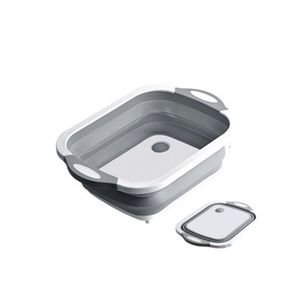 2 In 1 Foldable Chopping Board With Drainage Basket