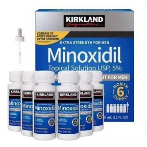 Kirkland Minoxidil 5% Extra Strength, Hair, & Beard Growth Treatment, 6 Bottles For 6-Month Supply