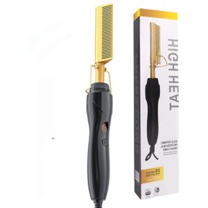 Premium Gold Ceramic Professional Press Comb