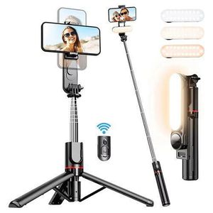 L15 1110mm Tripod with Removable Fill Light Stabilizer Tabletop Selfie Stick