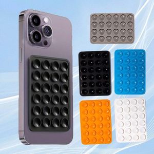 1PC (BLACK ) ANTI SLIP SUCTION SILICONE PHONE HOLDER