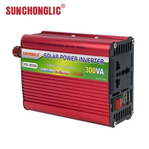 300VA 12V DC to 220V AC Modified Sine Wave Power Inverter with USB Port for Solar Power Systems