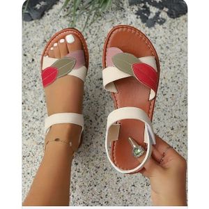  Quality Leather Ladies cross Palm Sandal