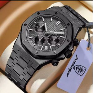 POEDAGAR  Very Sophisticated & Rugged "Blue Is Beautiful" Men's Movement Wristwatch For Royalties