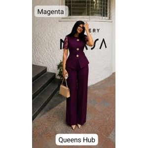 Gorgeous Cooperate Trouser Top For Ladies  