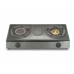 Boscon Stainless Steel 2 Burner Table TOP Gas Cooker Infra Red