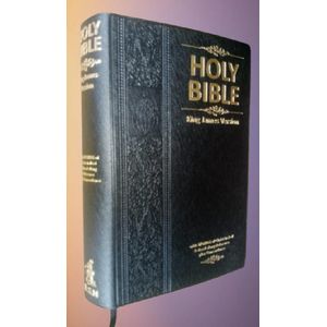 Holy Bible King James Version (KJV):Large Print with 53,000 Cross References,3-Year Bible Reading planner,Helps For Daily Application ,Concordance,Red Letter,Thumb Index & Ribbon Marker,Deluxe Black Leathersoft