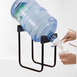 Heavy-Duty Metal Manual  Bottle Water Stand with Fast-Flow Dispenser Valve Tap- Black - Big  Size