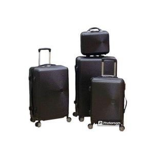 BLACK Travel Luggage Box Plus Kit Bag - 4set