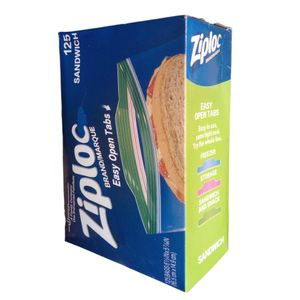 Ziploc Sandwich 125 Bags (16.5cm X 14.9cm)