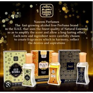 Oud Bushra, black oud and Nazi CONCENTRATED Oil Perfume-100ML 1pc