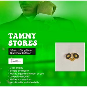 3Pounds Shop Men's Statement Cufflinks