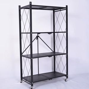Storage Shelf - 4-Layer Heavy Duty Metal Rack for Garage & Shop