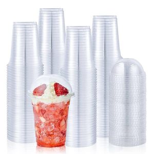 Disposable Lid Dome Plastic Cup-100pcs