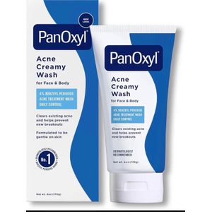 PanOxyl Acne Creamy Wash with 4% Benzoyl Peroxide (170g) 