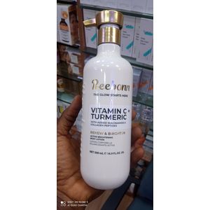 Reborn Vitamin C + Turmeric Renew & Brighten Active Brightening Body Lotion. Nafdac No:A2-105233