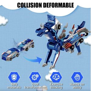 Fun 2-in-1 Magnetic Transforming Dragon Car Toy