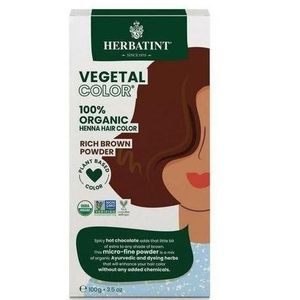 Herbatint Hair Dye Plant-Based Henna Powder & Vegan Rich Brown 100G