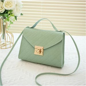 Crossbody Bag  Trendy Fashion Simple Buckle Fresh Sweet Handheld Small
