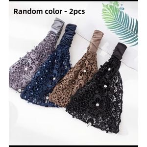 Clo 2pcs lace head band, wide hair band