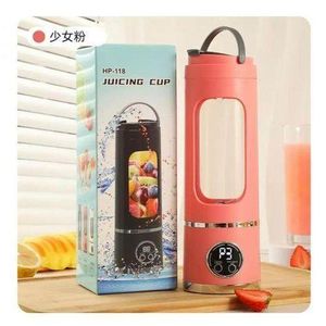 USB Rechargeable Shaker Fruit Juicer Blender With 8 Blades - 450ML