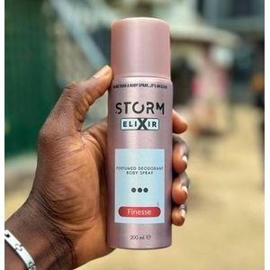 Storm ELIXIR FINESSE PERFUMED DEODORANT BODYSPRAY 200ML-NAFDAC NO:A2-109077