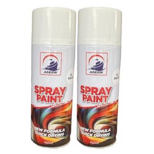 Adexin All Purpose Spray Paint 450ml -White X2PCS