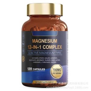 Magnesium Complex 700mg 12 in 1 Magnesium Supplement Capsules