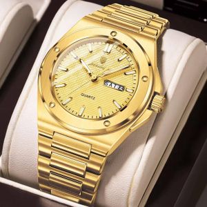 POEDAGAR Nocturne Gold Steel Chain Designer  Analogue Wristwatch