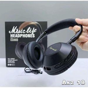 Noise Cancellation Wireless Music Life Headphones, HD Stereo Sound, Super Bass