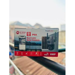 GZ SONY P6A 8MP 4G LTE Dual Lens Solar PTZ Camera with 360° VR, PIR Detection, Voice Monitor & TrueColorView