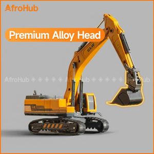 Premium Alloy Excavator Toy Truck - Movable Joints & Educational Construction Vehicle (+ 2 FREE Mini Cars)