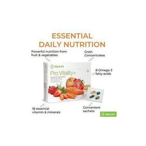 Neoblue Provitality 30 sachets with 23 essential vitamins & Minerals provisions omega-3s, carotenoid antioxidants, phyto-lipids & sterols, for cellular energy and lifelong health.