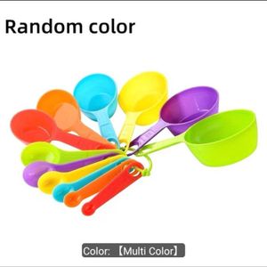 12pcs, 12pcs Plastic Measuring Cup And Spoon Set for Flour, Milk, Powder, And Coffee Roasting - Suitable for Baking And Cooking, Essential for Home Kitchen Items