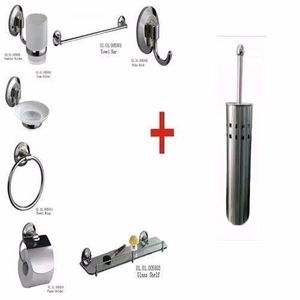 Brimix Exquisite 7pcs Bathroom Accessories And Stainless Brush