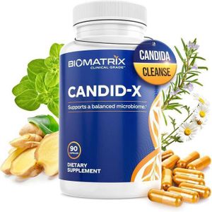 BioMatrix Candid-x Candida Support, Oregano, Sodium Caprylate 90 Capsules