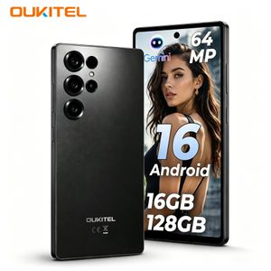 OUKITEL C66 Android 16 Smartphone 64MP AI Camera,6.73"HD+120Hz Display,16GB(4+12)RAM+128GB ROM Phone, Gemini AI,5000mAh Battery Phone with 18W Fast Charging, Bluetooth 5.2, 4G Dual SIM Mobile Phones, Fingerprint/Face ID/NFC/GPS -Dark Grey